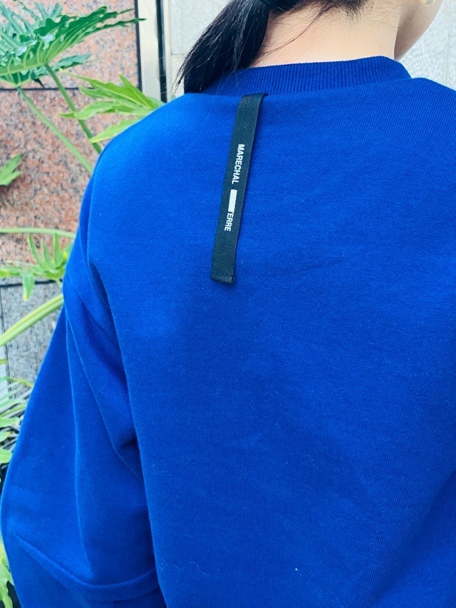 MARECHAL TERRE 　手首配色 スウェット プルオーバー   ORANGE(058) /NAVY(028)/GRAY(015)　ZMT251CT011　マルシャルテル