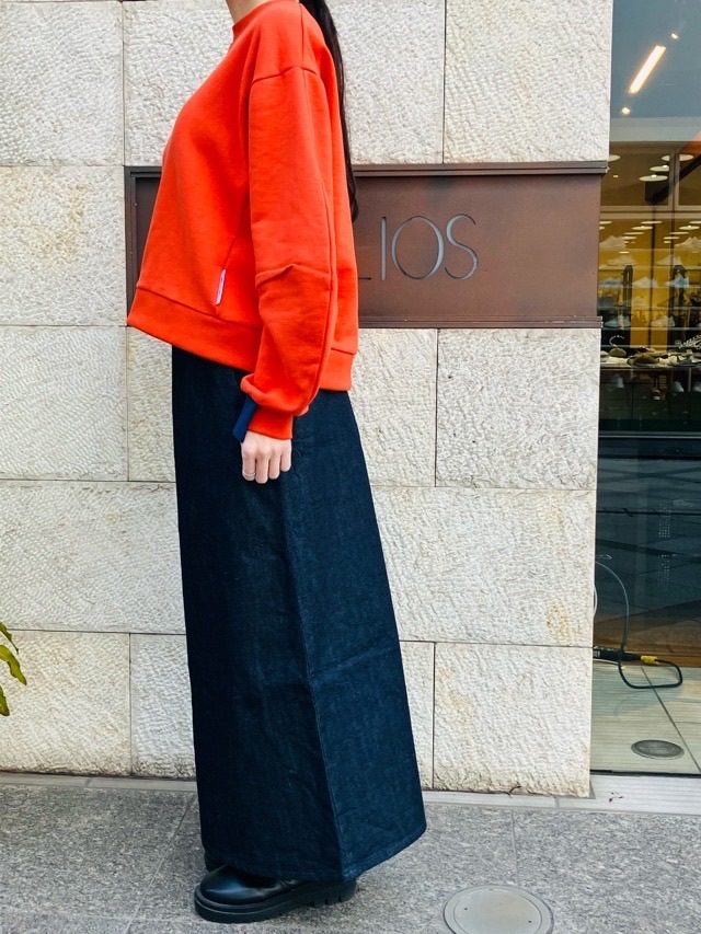 MARECHAL TERRE 　手首配色 スウェット プルオーバー   ORANGE(058) /NAVY(028)/GRAY(015)　ZMT251CT011　マルシャルテル