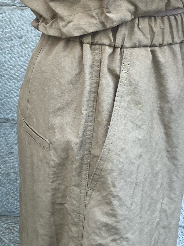 BEATING HEART　ウエスト紐 ガウチョパンツ  BP201M1   NAVY (B8) / BEIGE（M3）    ビーティングハート