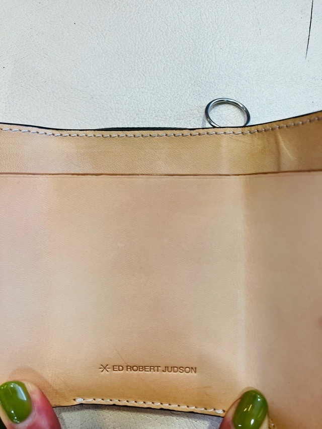ED ROBERT JUDSON WATER REPELLENT LEATHER 撥水加工 止水ファスナー コンパクト財布 B01RW-43 エドロバート ジャドソン