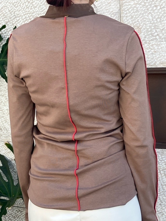 MARECHAL TERRE 　チュールレイヤードトップス　ZMT254CT306  OFFWHITE(002) / BLACK(009)/BEIGE(033)　マルシャルテル