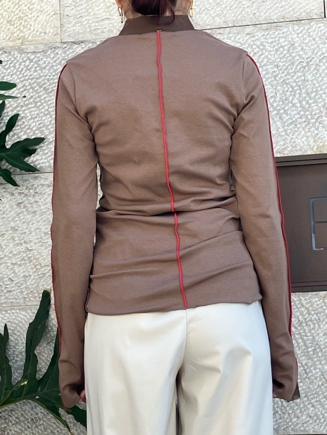 MARECHAL TERRE 　チュールレイヤードトップス　ZMT254CT306  OFFWHITE(002) / BLACK(009)/BEIGE(033)　マルシャルテル