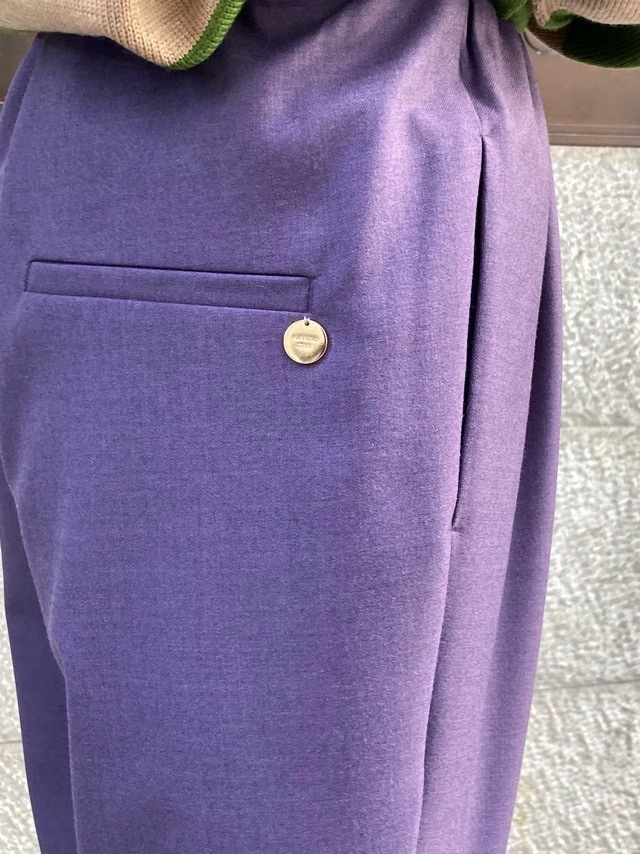 マダガスカル MARECHAL TERRE マルシャルテル テーパードパンツ GRAY/PURPLE