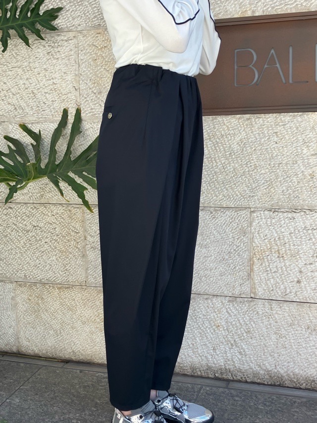 MARECHAL TERRE 　ギャザータックパンツ　ZMT254PT341  CHARCOAL GRAY(017) / BLACK(009)/NAVY(028)/LIGHT BEIGE（031） 　マルシャルテル