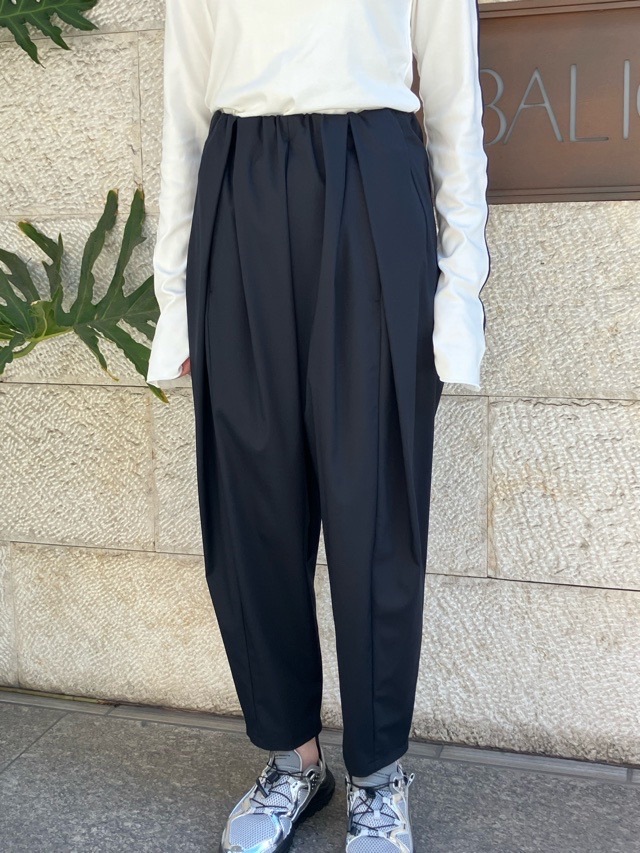 MARECHAL TERRE 　ギャザータックパンツ　ZMT254PT341  CHARCOAL GRAY(017) / BLACK(009)/NAVY(028)/LIGHT BEIGE（031） 　マルシャルテル