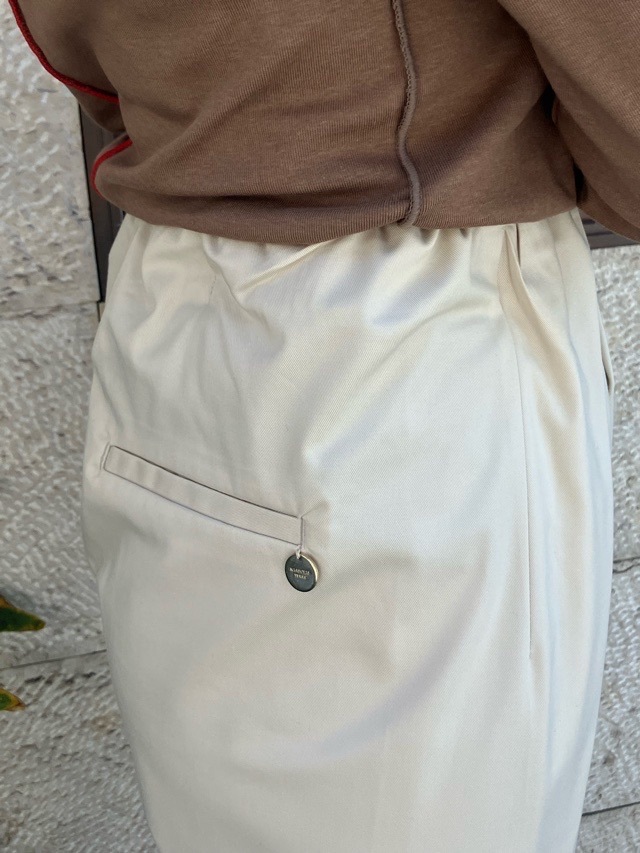 MARECHAL TERRE 　ギャザータックパンツ　ZMT254PT341  CHARCOAL GRAY(017) / BLACK(009)/NAVY(028)/LIGHT BEIGE（031） 　マルシャルテル