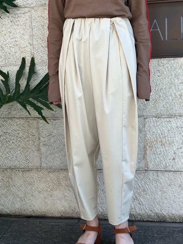 MARECHAL TERRE 　ギャザータックパンツ　ZMT254PT341  CHARCOAL GRAY(017) / BLACK(009)/NAVY(028)/LIGHT BEIGE（031） 　マルシャルテル