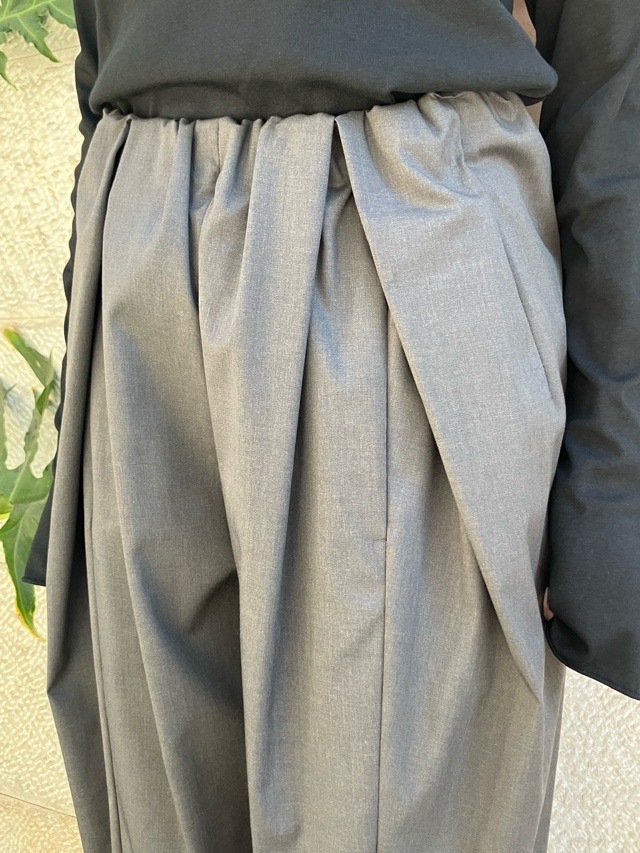 MARECHAL TERRE 　ギャザータックパンツ　ZMT254PT341  CHARCOAL GRAY(017) / BLACK(009)/NAVY(028)/LIGHT BEIGE（031） 　マルシャルテル