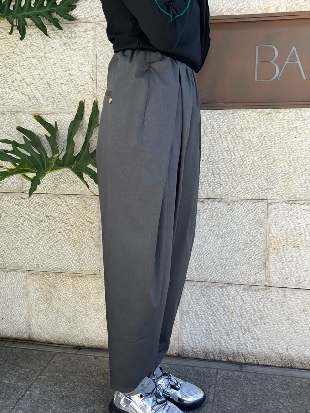 MARECHAL TERRE 　ギャザータックパンツ　ZMT254PT341  CHARCOAL GRAY(017) / BLACK(009)/NAVY(028)/LIGHT BEIGE（031） 　マルシャルテル