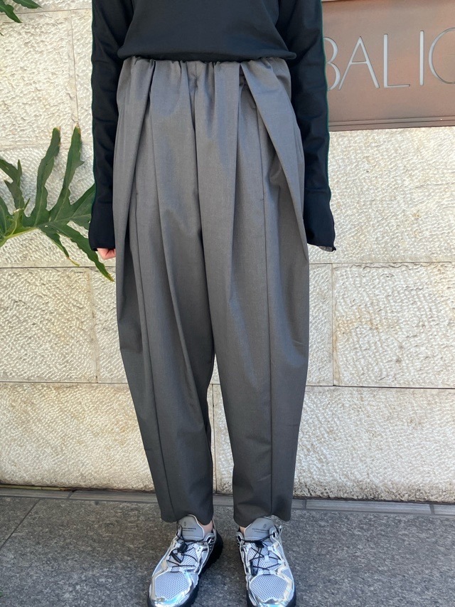 MARECHAL TERRE 　ギャザータックパンツ　ZMT254PT341  CHARCOAL GRAY(017) / BLACK(009)/NAVY(028)/LIGHT BEIGE（031） 　マルシャルテル