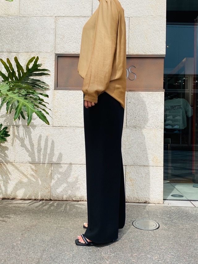 BEATING HEART ウェスト ゴム ワイドパンツ BP２０９Ｋ２ BLACK/CAMEL  ビーティングハート