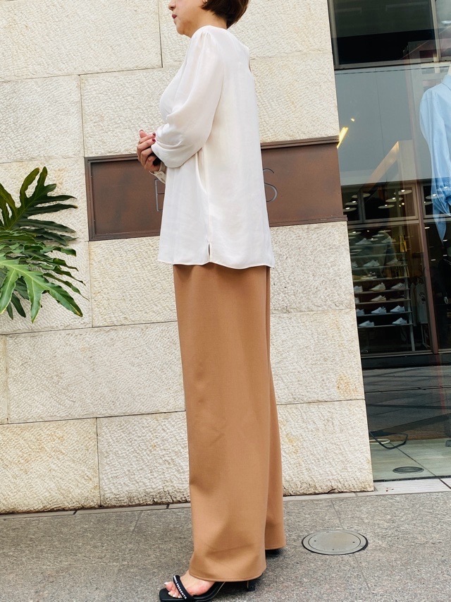 BEATING HEART ウェスト ゴム ワイドパンツ BP２０９Ｋ２ BLACK/CAMEL  ビーティングハート