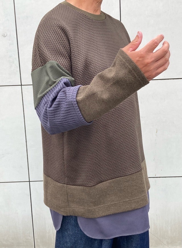 White Mountaineering レイヤードロングスリ－ブＴシャツ　ホワイトマウンテニアリング　ＷＭ2573514  KHAKI