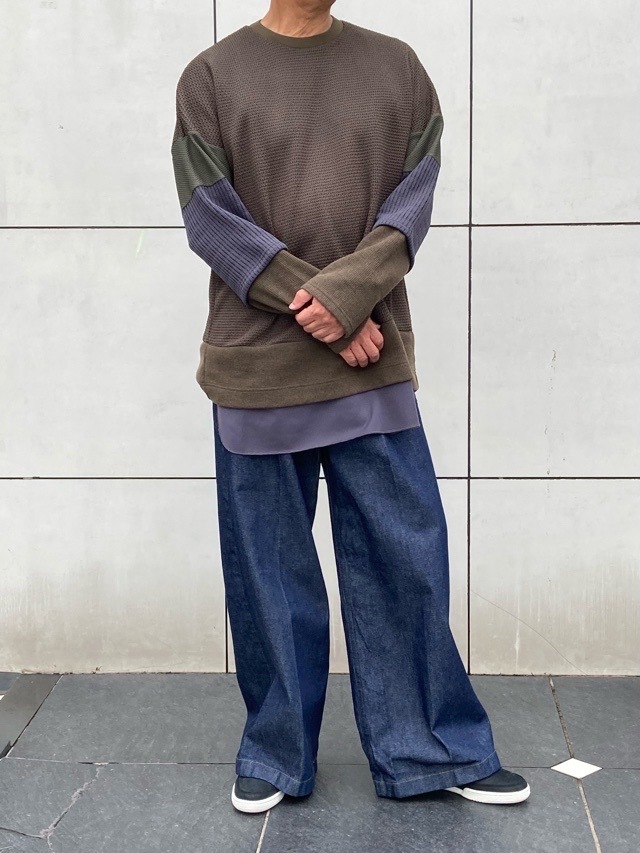 White Mountaineering レイヤードロングスリ－ブＴシャツ　ホワイトマウンテニアリング　ＷＭ2573514  KHAKI