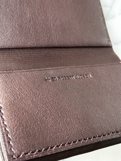 ED ROBERT JUDSON 　THIN　FLAP　TRIFOLD　WALLET　DARK　BROWN　BO1SAWL-57LK　エドロバートジャドソン