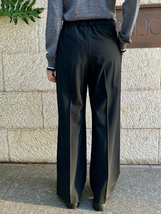 near.nippn ニア―ニッポン ストレッチウールストレートパンツ 605-2526 ブラウン/グレー杢/ブラック