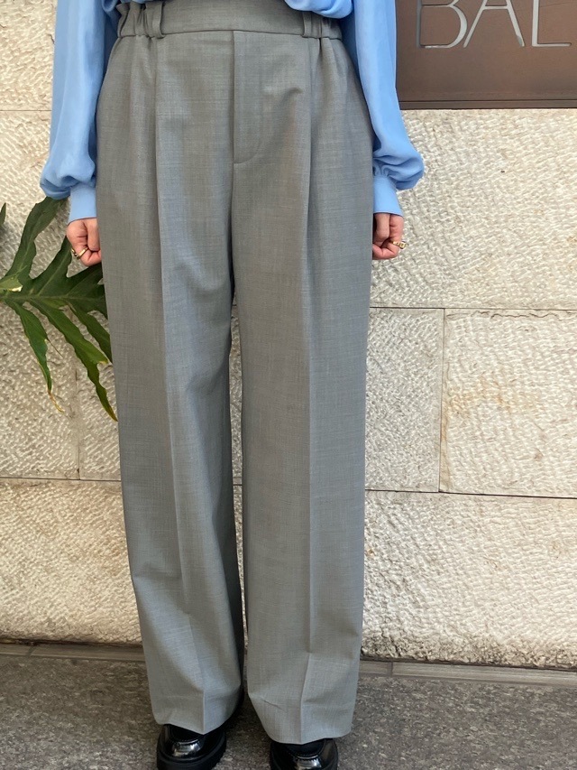 near.nippn ニア―ニッポン ストレッチウールストレートパンツ 605-2526 ブラウン/グレー杢/ブラック