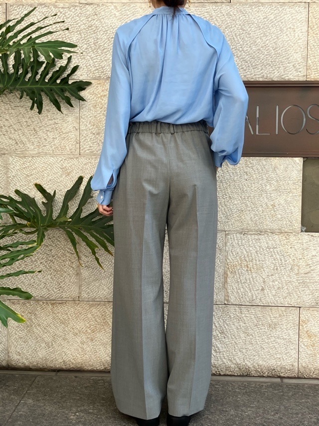 near.nippn ニア―ニッポン ストレッチウールストレートパンツ 605-2526 ブラウン/グレー杢/ブラック