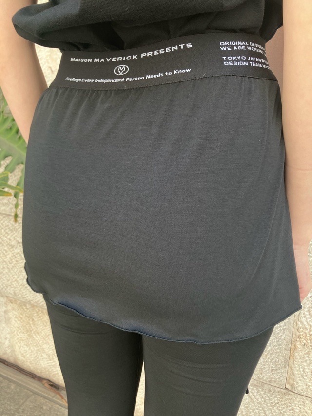 MAISON MAVERICK PRESENTS　  ウエスト ロゴテープ ストレッチ パンツ   MM5156   GRAY / BLACK　メゾン マヴェリック プレゼンツ