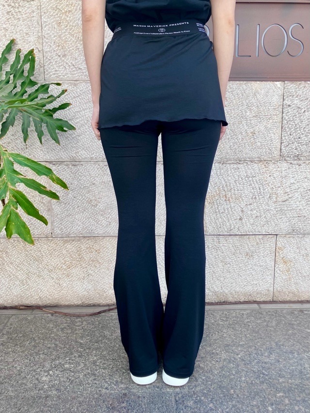 MAISON MAVERICK PRESENTS　  ウエスト ロゴテープ ストレッチ パンツ   MM5156   GRAY / BLACK　メゾン マヴェリック プレゼンツ