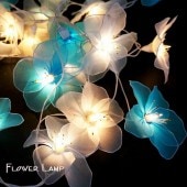 チェーンライト／フラワーライト／5色ミックスカラー／フラワーランプ