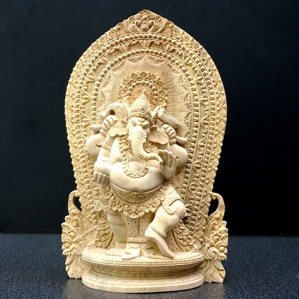 ガネーシャ像 手彫り