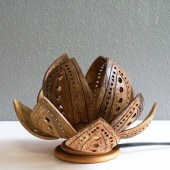 椰子の実の卓上ライト／ココナッツランプ／アジアンランプ | ランプ