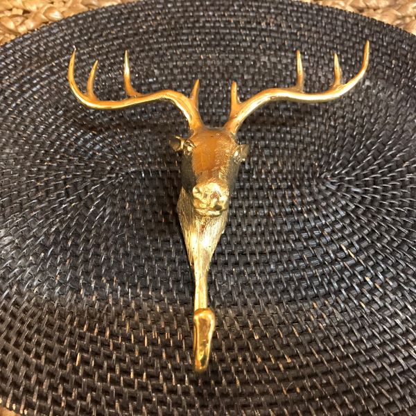 トナカイの置き物 アンティーク 真鍮 【公式通販】