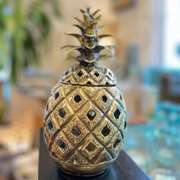 パイナップル小物入れ／パイナップルオブジェ／真鍮製 | 小物入れ