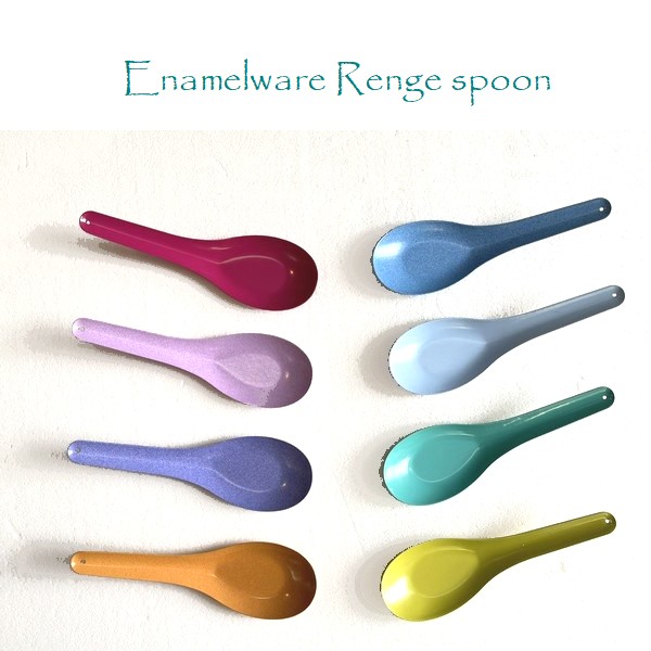 琺瑯 蓮華【サクラ・ピンク・パープル・ペパーミント・イエロー