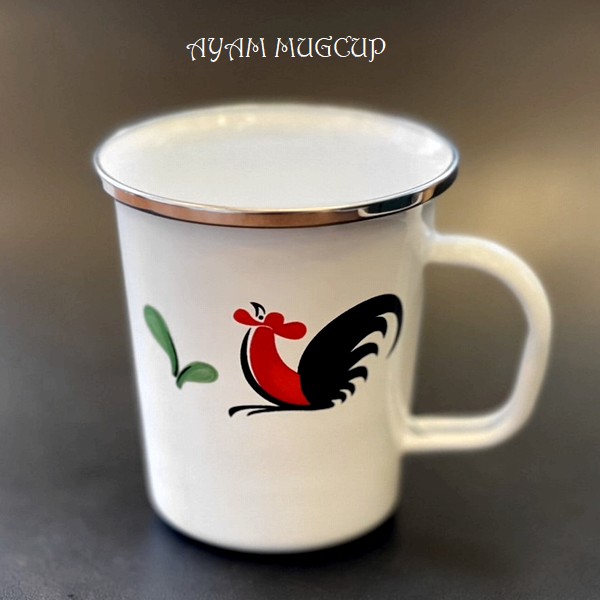 nerudesignworks 琺瑯マグカップ 琺瑯 ホーロー／マグカップ【アヤム／ニワトリ】鶏モチーフ