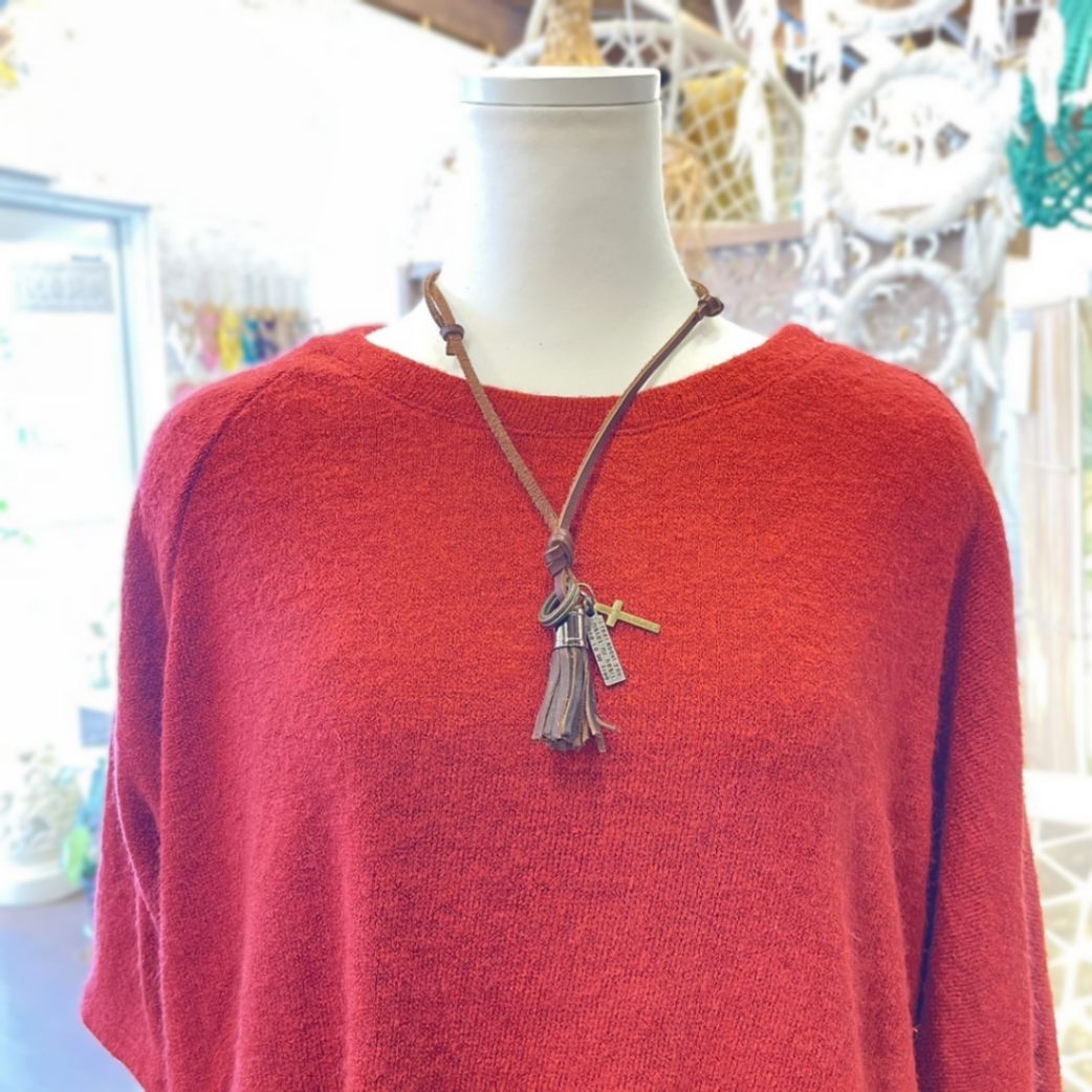 Y'sワイズ　レザーネックレス ケース&タッセル Y'sワイズ レザーネックレス ケース&タッセル Y'sワイズ レザー