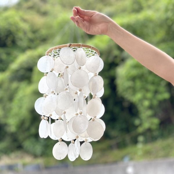 カピス貝のモビール【ホワイト】【グレー】【ターコイズ】【オレンジ