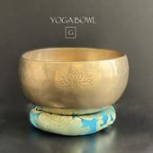 ロータスミニシンギングボウル　サンタラトナシャキア氏工房12cm 9月初旬迄出品 ロータスミニ シンギングボウル サンタラトナシャキア氏工房12cm