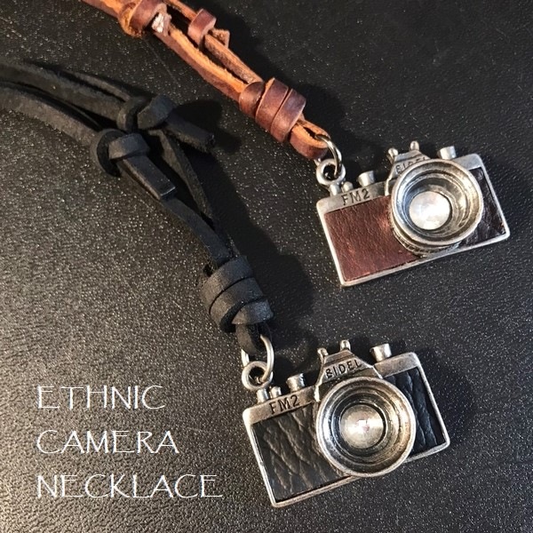 ネックレス カメラ レザー メタル メンズネックレス エスニックファッション レターパック対応 アクセサリー アジアンライフスタイルチャナン 公式通販