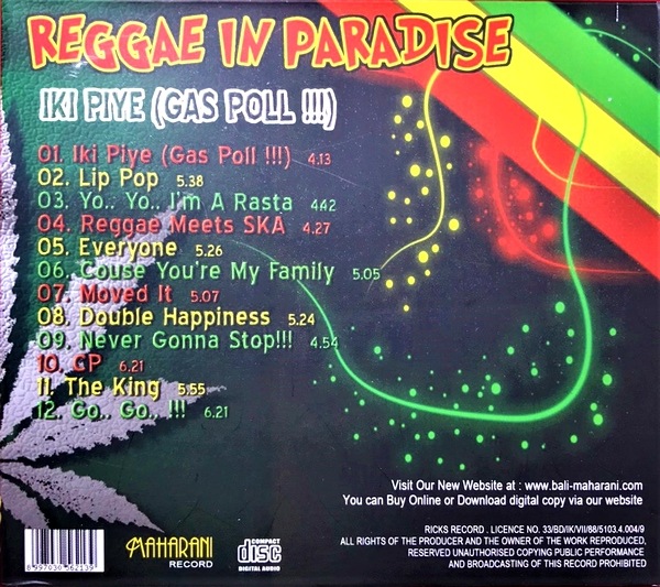 CD��REGGAE IN PARADISE�ۥ쥲������ѥ��������������ߥ塼���å����Х���CD�ڥ쥿���ѥå��饤��OK��