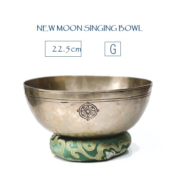ニュームーンシンギングボウル／7メタル【Φ22.5cm】【G】サンタ