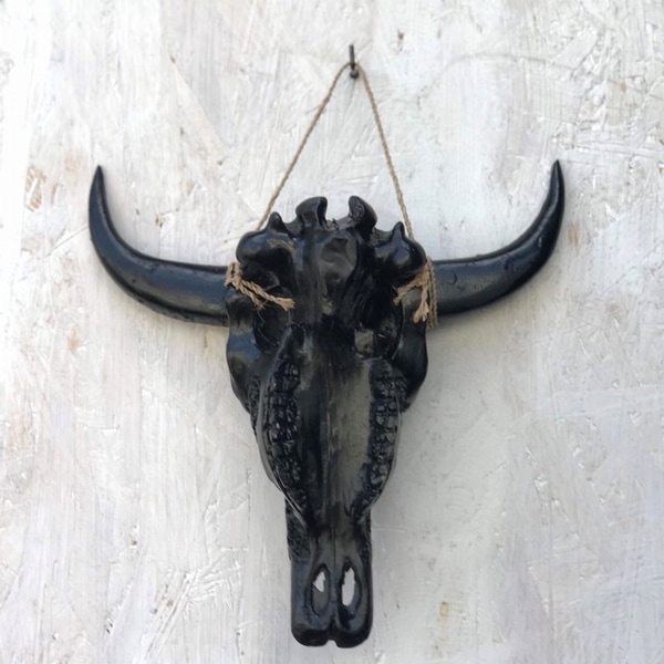 バッファロースカル ブラック ハンティングトロフィー レプリカ オブジェ アジアンライフスタイルチャナン 公式通販 バッファロースカル ブラック ハンティングトロフィー レプリカ オブジェ アジアンライフスタイルチャナン 公式通販