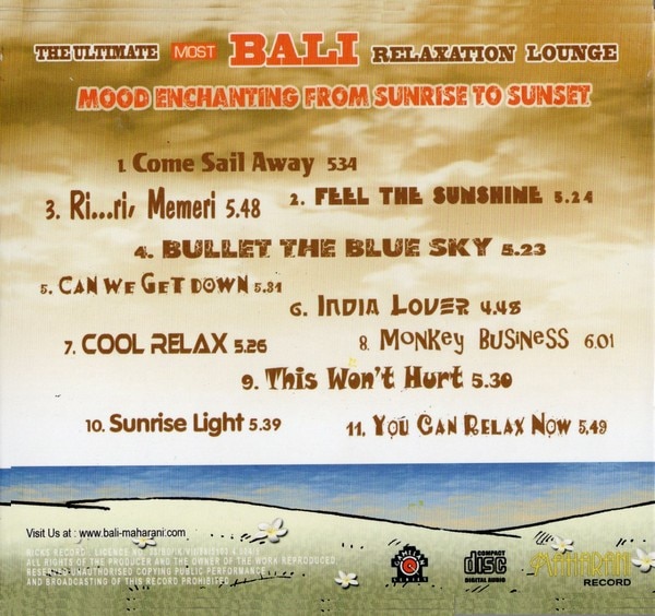 THE ULTIMATEMOST BALIRelaxation Lounge饯CDХCDڥ쥿ѥå饤OK