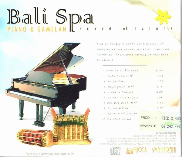 CD��Bali Spa��PIANO & Gamelan�ۥХ� ���ѡ��Х� �ҡ����CD��������ߥ塼���å����Х���CD�ڥ쥿���ѥå��饤��OK��