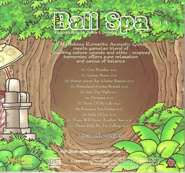 CD��Bali Spa 4��Guitar & Gamelan�ۥХ� ���ѡ��Х� �ҡ����CD��������ߥ塼���å����Х���CD�ڥ쥿���ѥå��饤��OK��
