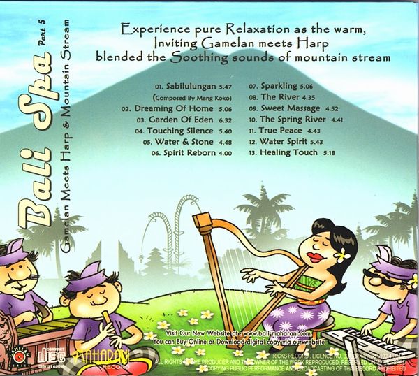 CD��Bali Spa 5��Gamelan Meets Harp & Mountain Stream�ۥХ� ���ѡ��Х� �ҡ����CD��������ߥ塼���å����Х���CD�ڥ쥿���ѥå��饤��OK��