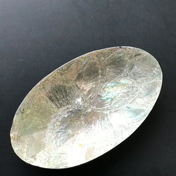 パールシェル小物入れ オーロラホワイト シェルのトレイ 貝のインテリア雑貨 小物入れ アジアンライフスタイルチャナン 公式通販