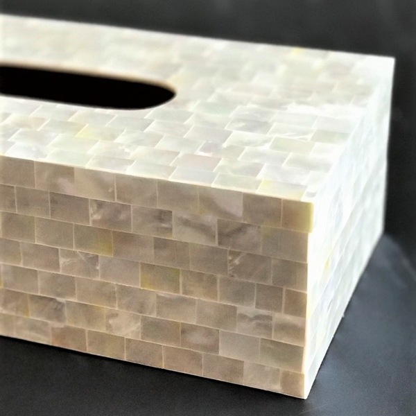 ティッシュケース シェルのティッシュケース ハイクォリティ ホワイト ティッシュケース アジアンライフスタイルチャナン 公式通販