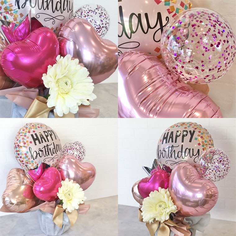 ���������ѥС����ǡ��Х롼�󥮥եȡ�Happy Birthday confetti
