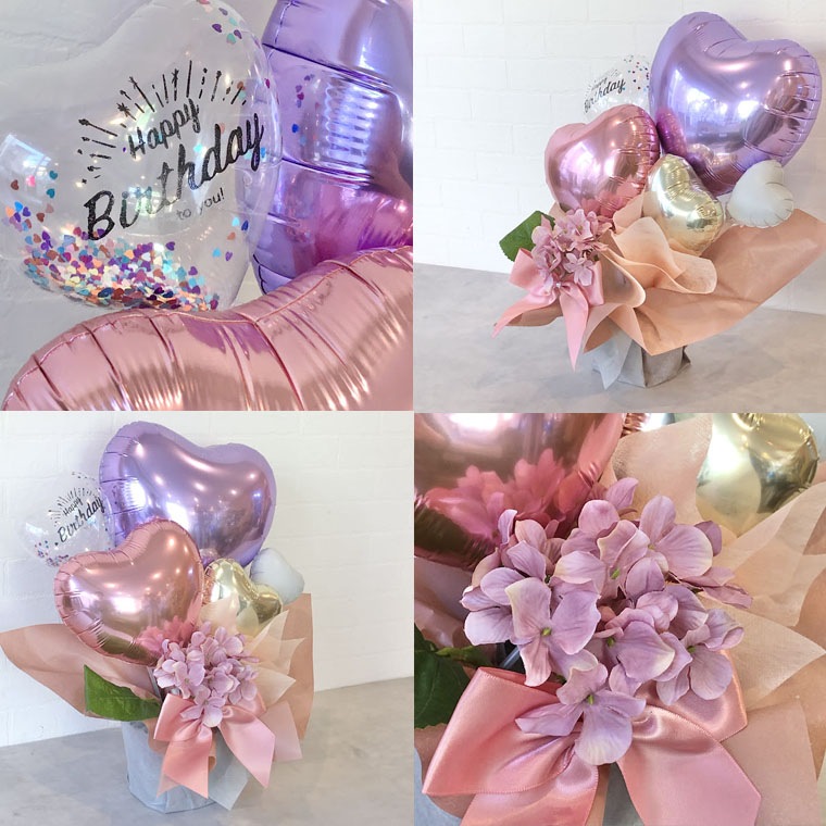 ���������ѥС����ǡ��Х롼�󥮥եȡ�Happy Birthday confetti