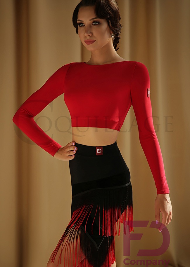 FDカンパニー マダラーナ・ラテンクロップトップ(レッド) | すべての