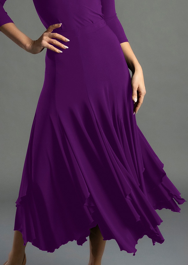 パープル フレアスカートドレス クリスアンクローバー パープル フレアスカートドレス クリスアンクローバー クリス