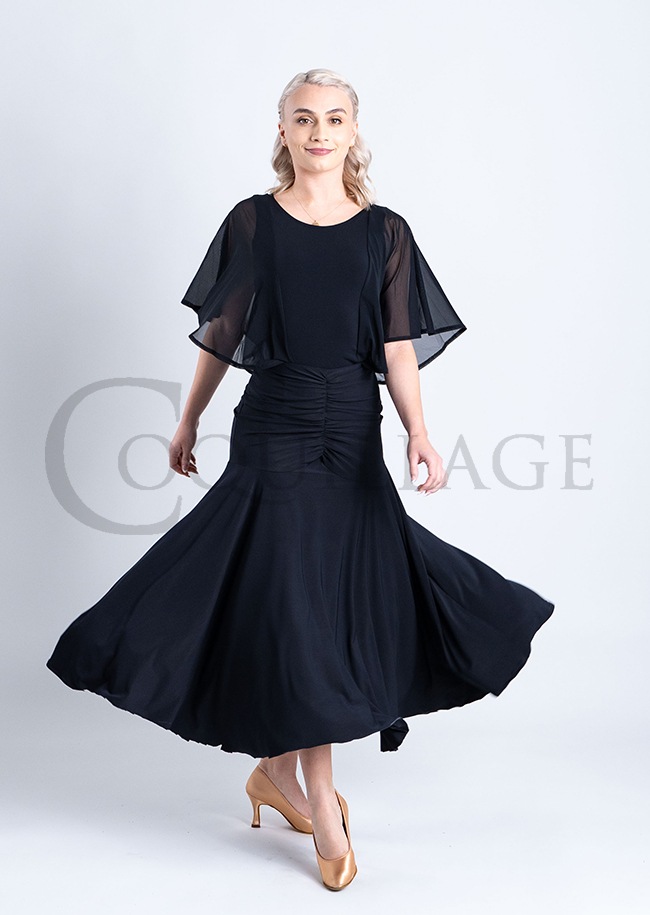 クリスアン　スカート 社交ダンス 社交ダンス衣装 スカート モダン 練習着 レディース