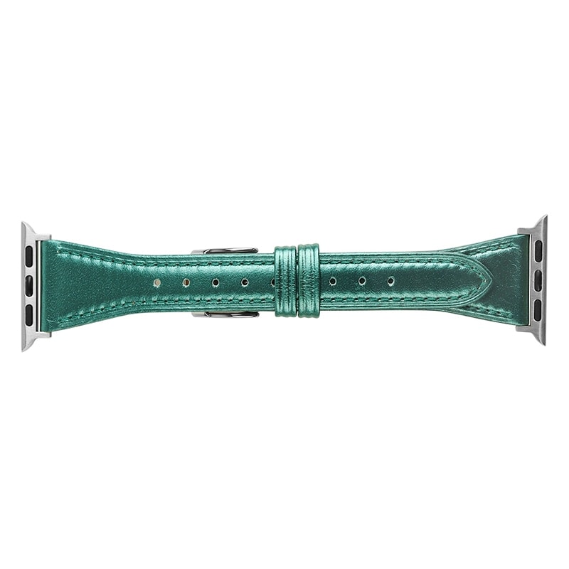 アップルウォッチ用バンド 牛革 グリーン